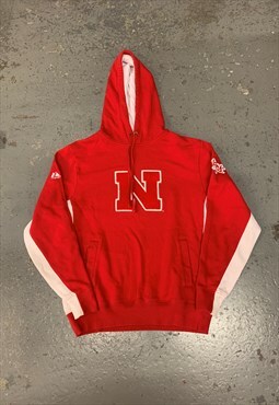 Majestic Hoodie Nebraska Huskers College Sports Hoodie 