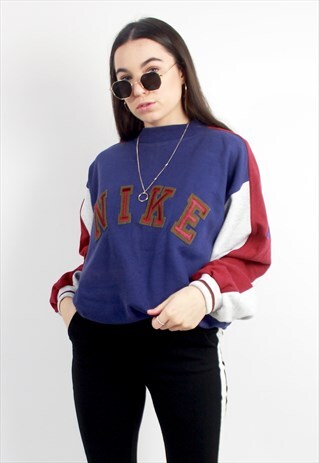80'S RARE RETRO MULTI-COLOURED SPELL-OUT SWEATSHIRT