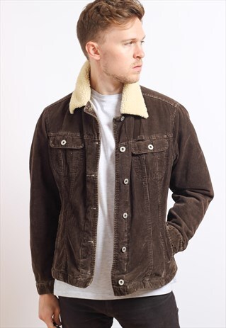 VINTAGE FLEECE LINED CORDUROY JACKET