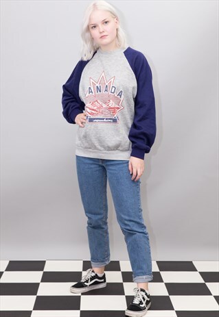 90'S VINTAGE CANADA VARSITY SWEATSHIRT