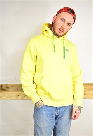 NIKE YELLOW GREEN HOODIE