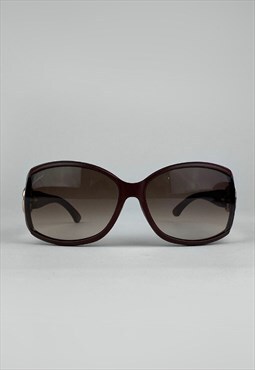 Gucci Vintage Sunglasses 90s Oval Round Brown Oversized