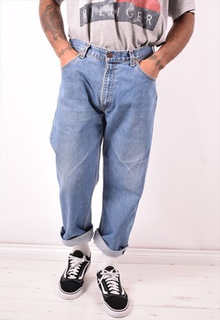 LEVI'S 521 MENS VINTAGE JEANS W36 L27 BLUE 90S