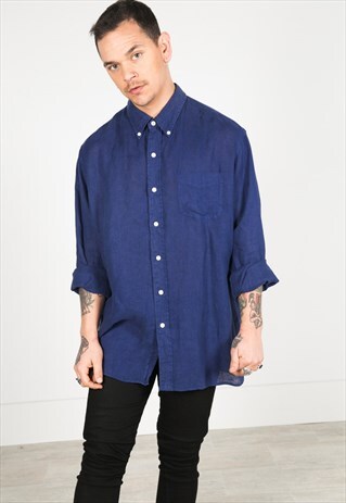 VINTAGE 80'S POLO RALPH LAUREN COTTON SHIRT / S0030