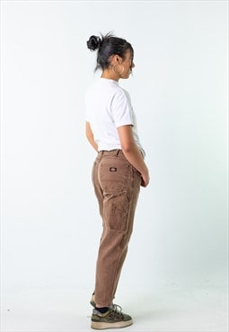 Brown 90s Dickies  Cargo Skater Trousers Pants Jeans