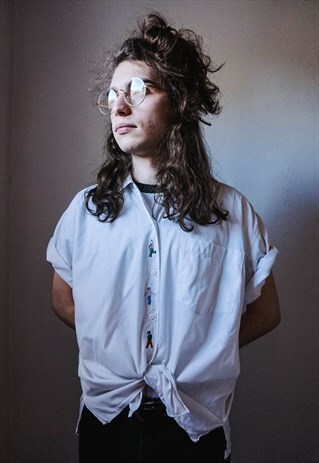 VINTAGE EMBROIDED BOYS SHIRT
