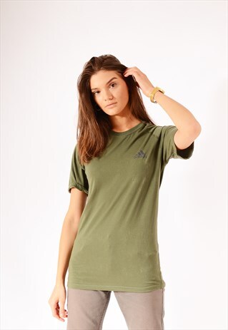 VINTAGE ADIDAS TEE KHAKI GREEN