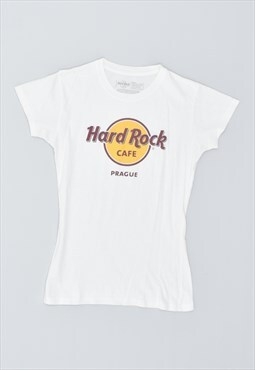 Vintage 90's Hard Rock Cafe Prague T-Shirt Top White