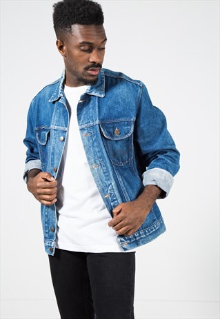 VINTAGE 80S WRANGLER DENIM JACKET / S1312