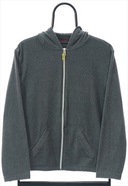 Vintage Oleg Cassini Grey Hooded Fleece Womens