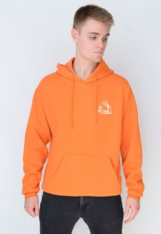 ORANGE BUDDHA (WHITE) HOODIE