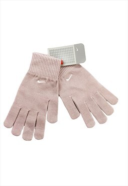 Deadstock Vintage Nike Swoosh Gloves in Pink