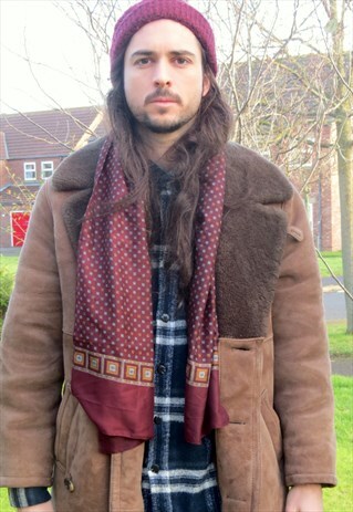 VINTAGE 70S MOD PAISLEY SCARF - SAMMY - INDIE ROCK PREPPIE