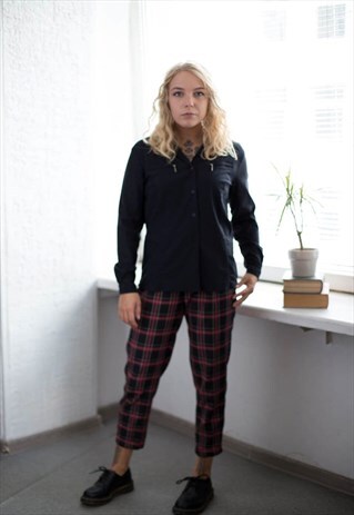 VINTAGE 80'S BLACK SHIRT