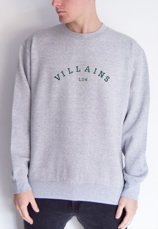 SALE - GREY VILLAINS LDN (GREEN) SWEATSHIRT