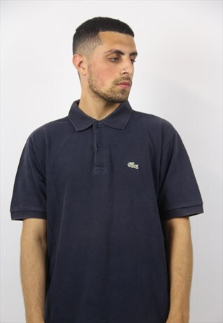 VINTAGE LACOSTE NAVY POLO SHIRT