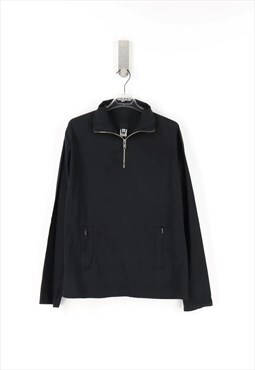 Dolce & Gabbana 1/4 Zip Sweatshirt in Black - L