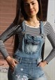 LONG DUNGAREES WITH EMBROIDERY