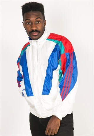 VINTAGE 80S USA ADIDAS SHELL SPORT JACKET / R073