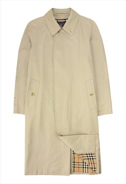 Vintage Burberry beige trench coat with check lining