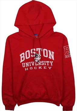 Champion 90's Boston University Hockey Pullover Hoodie Small