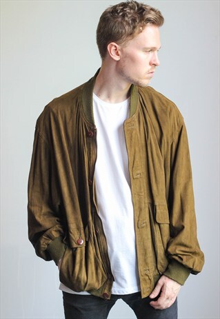 VINTAGE SUEDE BOMBER JACKET