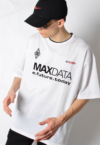 VINTAGE 90S WHITE REEBOK SPORTS T-SHIRT