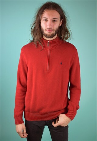 VINTAGE 90'S RALPH LAUREN 1/4 ZIP JUMPER