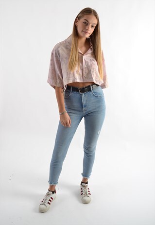 VINTAGE REWORKED PATTERN SHIRT GSS1442