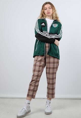 VINTAGE ADIDAS MEDIUM GREEN TRACK JACKET