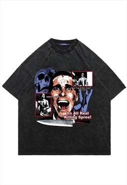 Psychopath t-shirt vintage movie top retro poster grunge tee