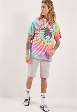 VINTAGE TIE DIE NEIL YOUNG HORSE T-SHIRT