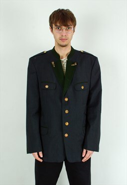 Lodenfrey Koflach UK 42 US Virgin Wool Blazer Coat Jacket L