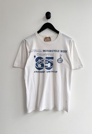 Vintage 1985 Daytona Motorcycle Week Racing Tee