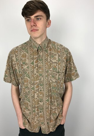 90S VINTAGE PATTERNED FESTIVAL SHIRT