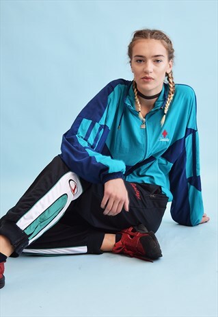 90'S RETRO ATHLEISURE SPORTS OVERSIZED BOMBER JACKET