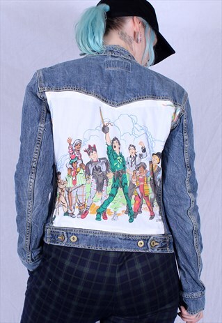 REWORKED DISNEY PETER PAN HOOK VINTAGE LEVIS DENIM JACKET