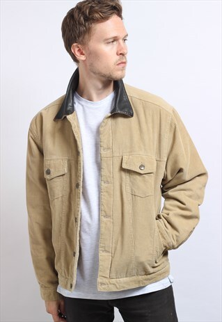 VINTAGE FLEECE LINED CORDUROY JACKET