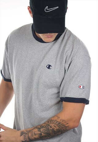 VINTAGE CHAMPION USA SMALL LOGO T SHIRT TEE