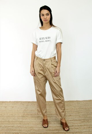 ELLIS CUPRO TAPERED TROUSERS