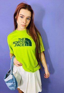 Vintage 90s The North Face Neon Green T-Shirt