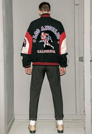 VINTAGE LOS ANGELES COLLEGE BOMBER JACKET