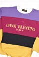 VINTAGE 90S GIANNI VALENTINO EMBROIDERED LOGO SWEATSHIRT