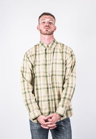 VINTAGE GREEN CHECKED WRANGLER SHIRT