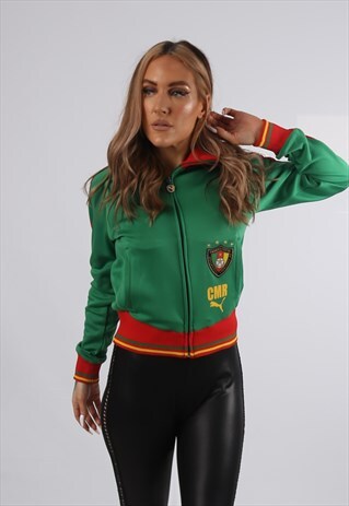 VINTAGE PUMA TRACK TOP JACKET SPORTS FOOTBALL UK 10 (DB9P)