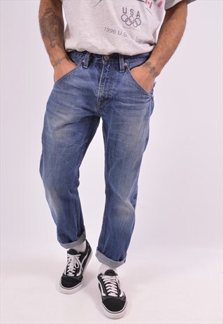 LEVI'S 514 MENS VINTAGE JEANS W34 L30 BLUE 90S