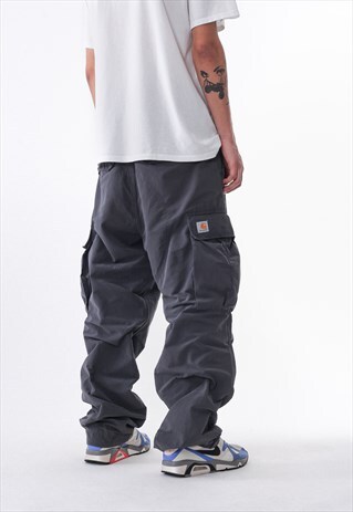 VINTAGE CARHARTT CARGO PANTS GREY