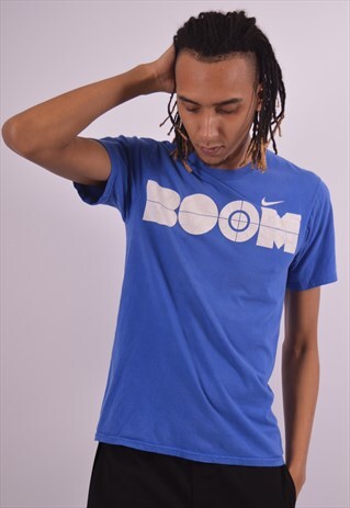 VINTAGE NIKE T-SHIRT TOP BLUE