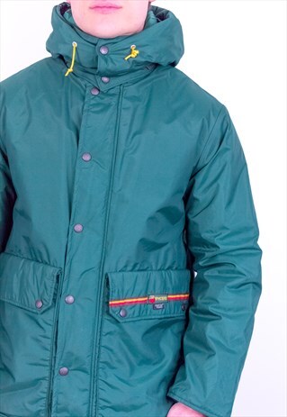 VINTAGE PHEONIX GORE-TEX HIKING MOUNTAIN PARKA JACKET GREEN