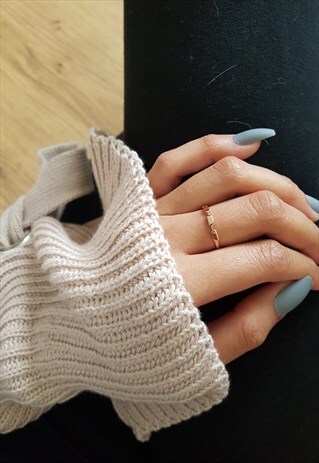THIN 925 (STERLING SILVER) ROSE GOLD AMELIA RING